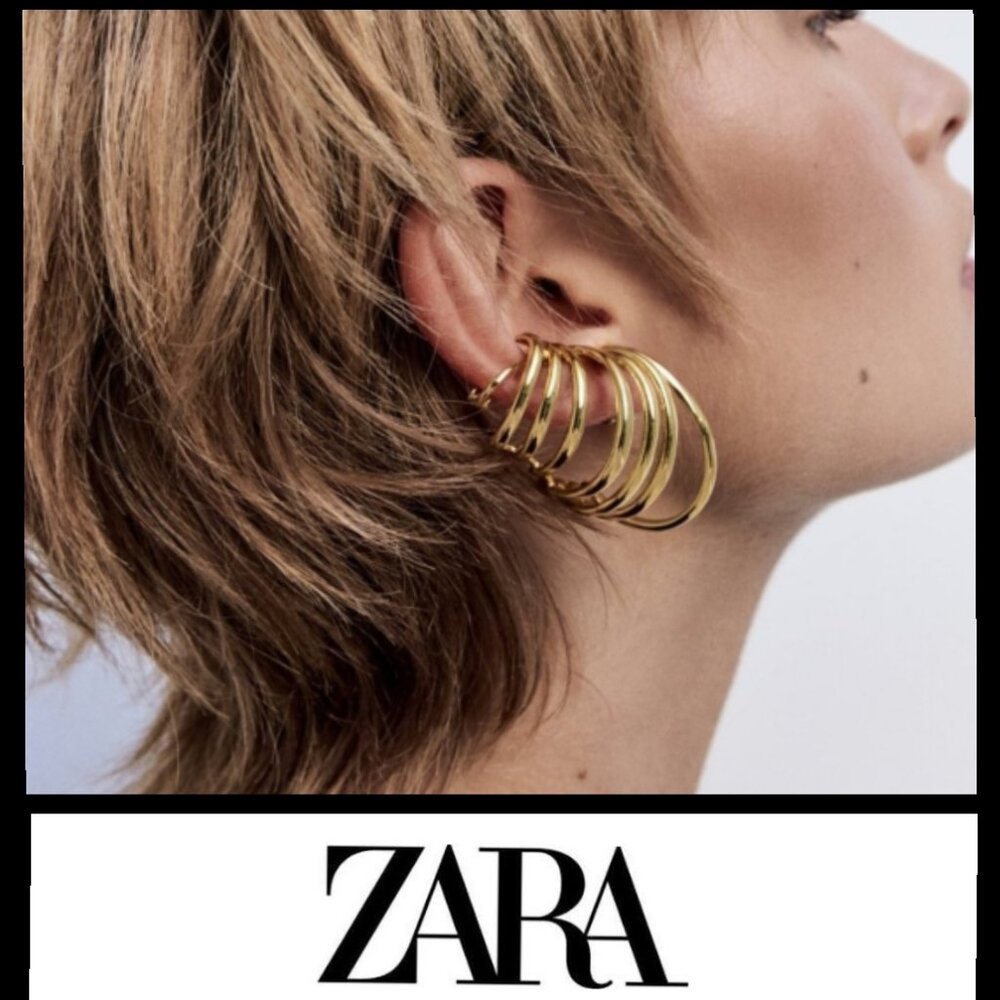 Zara - Gold Ear Cuff Earrings - NWT - Picture 14 of 14